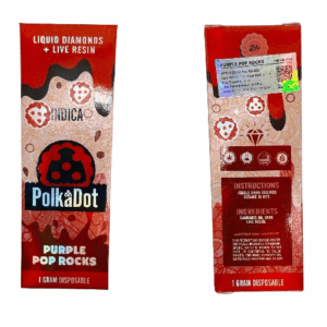 PolkaDot Purple Pop Rocks Disposable Europe